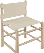 Santos - Vegan Leather Upholstered Dining Chair With Stained Natural Base (Set of 2)