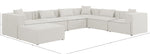 Cube - Linen 7 Piece Modular Sectional