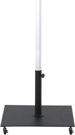 Fiji - Aluminum Patio Umbrella With Square Black And White Base