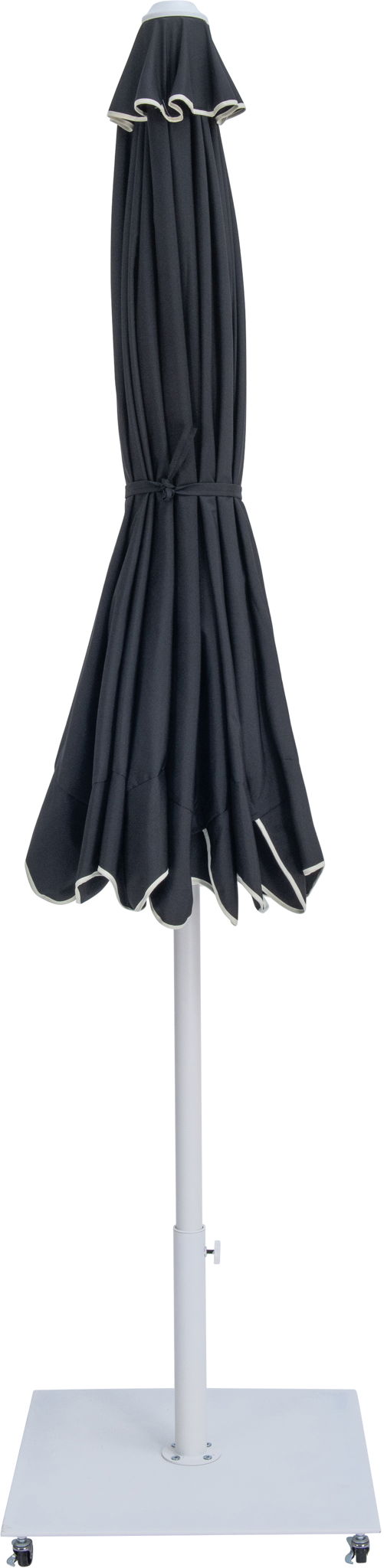 Amalfi - Aluminum Patio Umbrella - White Base / White Pole