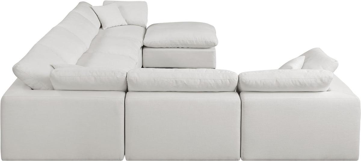 Comfy - 7 Piece Linen Modular Sectional With Chaise