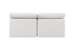 Indulge - Faux Leather 2 Seat Modular Armless Sofa