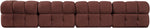 Orin - Fabric Velvet 4 Piece Modular Sofa