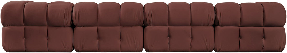 Orin - Fabric Velvet 4 Piece Modular Sofa