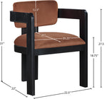 Sacha - Velvet Dining Chair With Black Base (Set of 2)