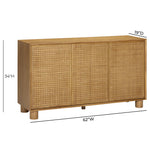 Miles - 3-Door Sideboard - Natural