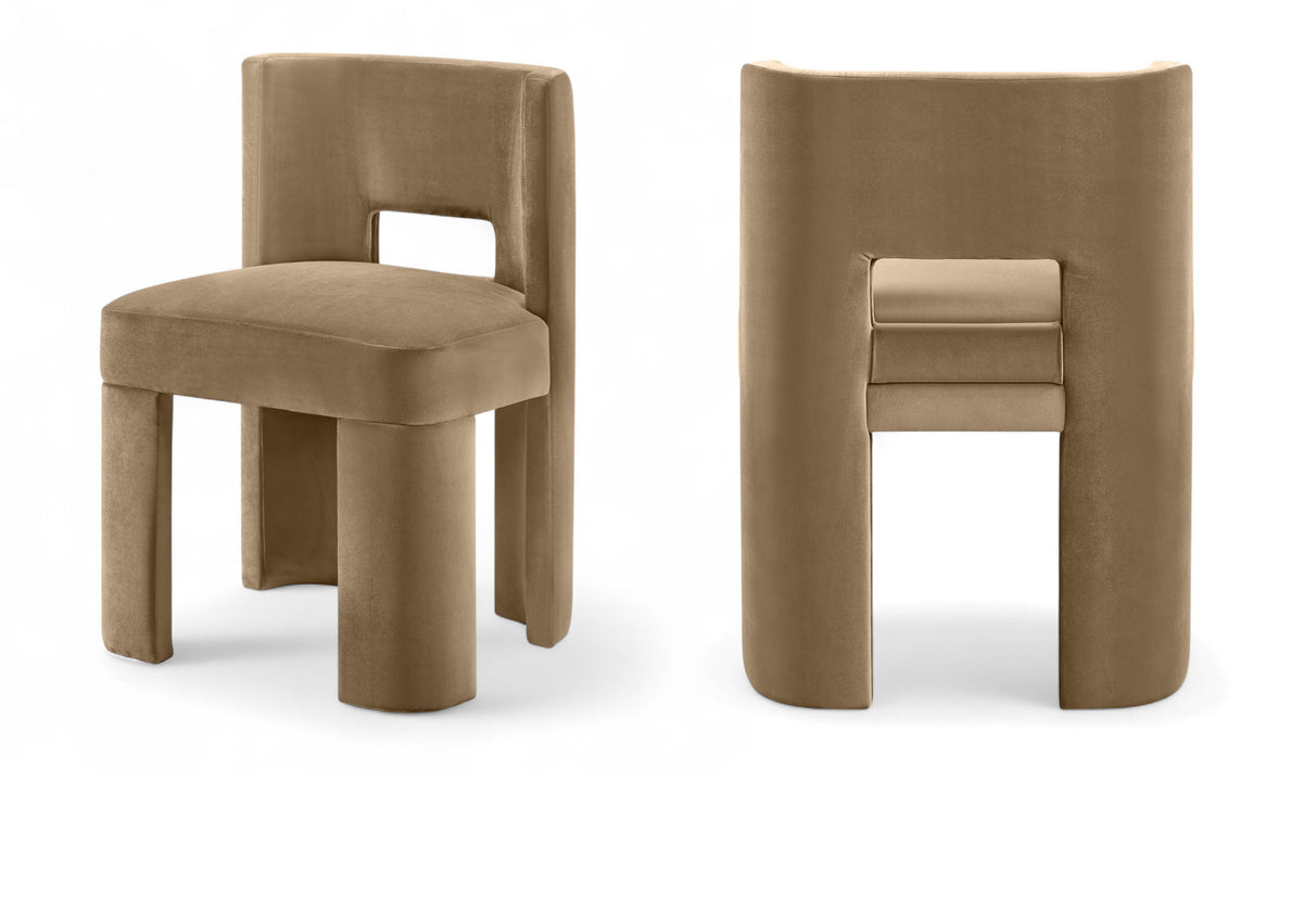 Zuno - Velvet Performance Fabric Upholstered Dining Chair (Set of 2)