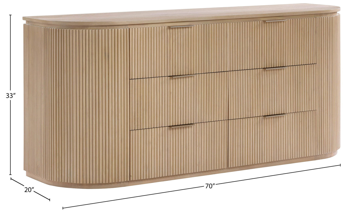 Astrid - Solid Wood And Oak Veneer Dresser