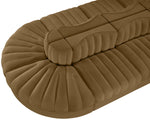 Rummi - Oval Velvet Performance Fabric Upholstered 8 Piece Modular Sectional