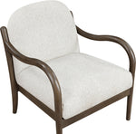 Helmsley - Performance Fabric Upholstered Accent Chair - Brown Frame
