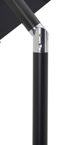 Amalfi - Aluminum Patio Umbrella - Black Base / Black Pole