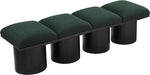 Pavilion - 4 Piece Modular Bench With Black Base