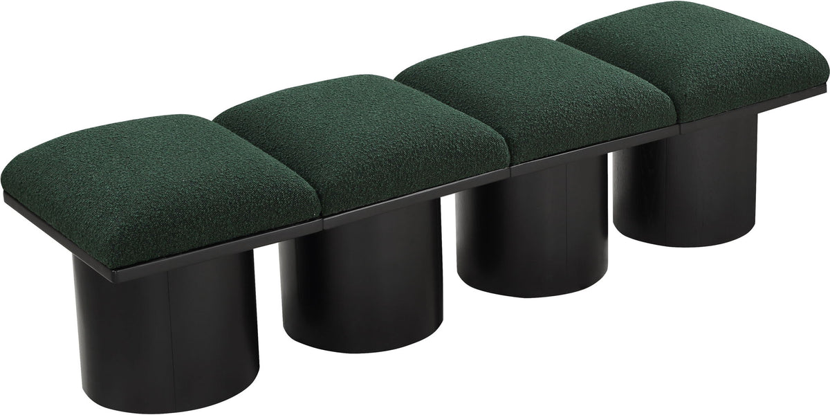 Pavilion - 4 Piece Modular Bench With Black Base