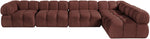 Orin - Velvet 5 Piece Modular Sectional