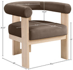 Arienzo - Performance Fabric Upholstered Accent Chair - Natural Base
