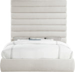 Adam - Linen Fabric Bed With 89" Headboard