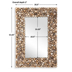 Timberwood - Rectangular Mirror - Light Brown