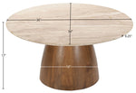Liona - Marble And Mango Wood Table