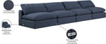 Comfy - Linen Modular Armless Sofa 4 Seats