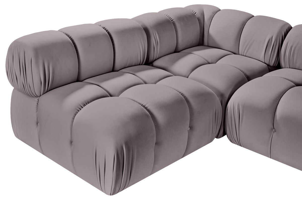 Orin - Velvet 5 Piece Modular Sectional