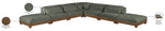 Turin - Chenille Fabric Upholstered Modular Sectional - Green