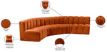 Arc - Velvet 5 Piece U-Shaped Modular Sofa