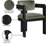Sacha - Velvet Dining Chair With Black Base (Set of 2)