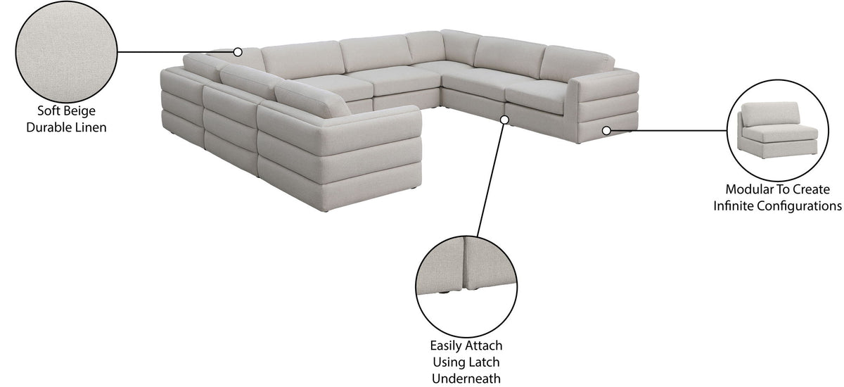 Beckham - 8 Piece Modular Sectional