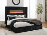 Tayleena - Upholstered Bed With Fireplace And Wireless Audio