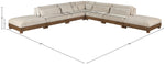 Turin - Chenille Fabric Upholstered Modular Sectional - Taupe