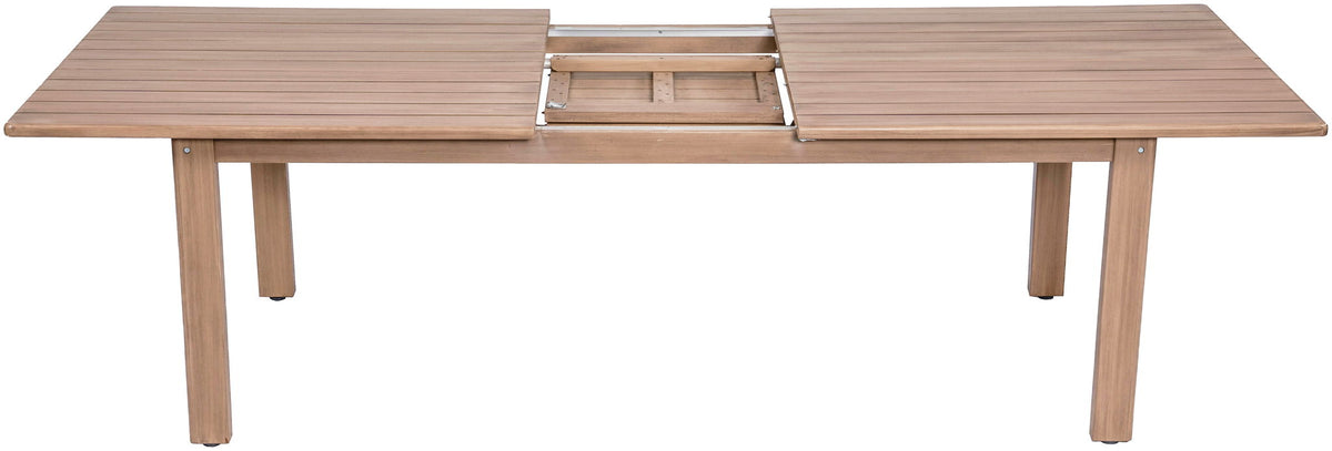 Newport - Acacia Wood 86.75" / 108" Outdoor Patio Dining Table - Natural