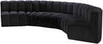 Arc - Velvet 6 Piece U-Shaped Modular Sofa
