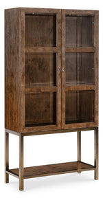 Melange - Mulholland Display Cabinet - Dark Brown