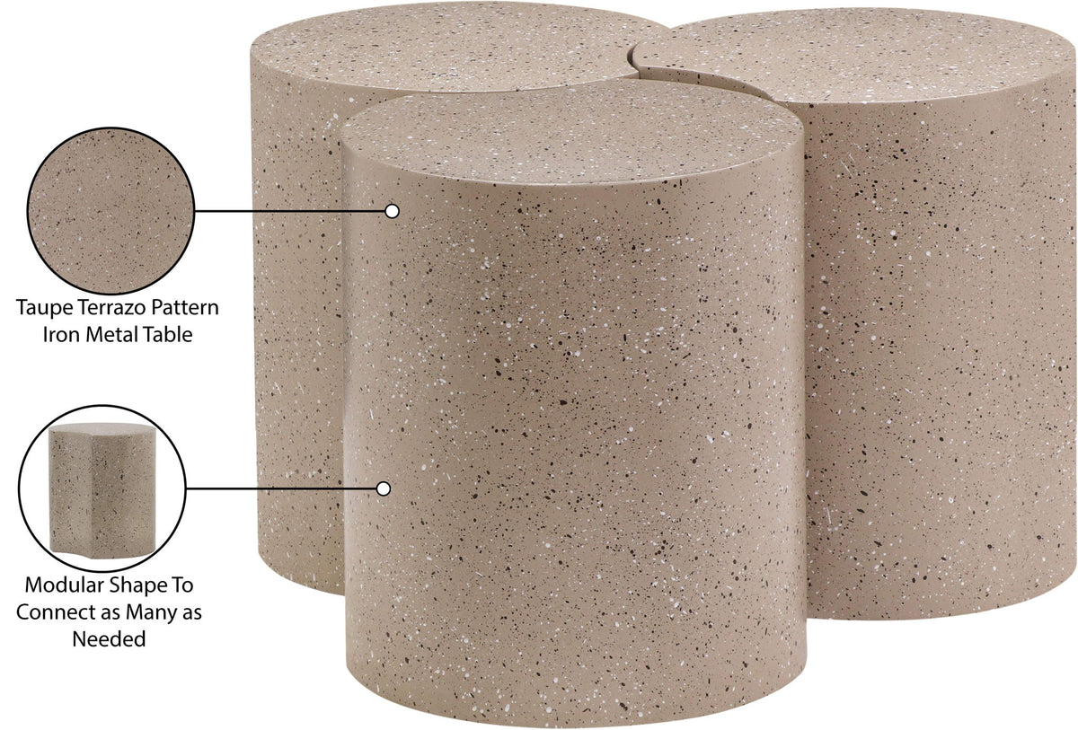 Dimple - 3 Piece Modular Coffee Table - Terazzo Finish