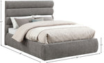 Adam - Chenille Fabric Bed With 52" Headboard