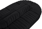 Rummi - Oval Velvet Performance Fabric Upholstered 8 Piece Modular Sectional