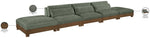 Turin - Chenille Fabric Upholstered Modular Sectional - Green