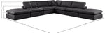 Comfy - 7 Piece Faux Leather Modular Corner Sectional