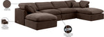 Indulge - Velvet 6 Piece Modular Double Chaise Sectional