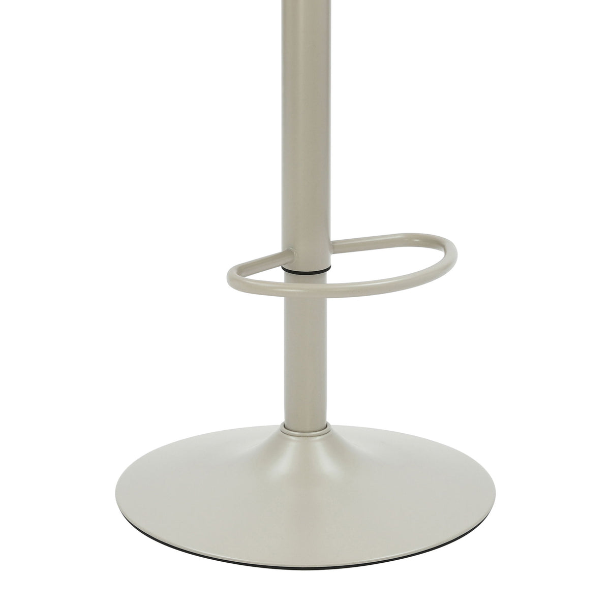 Brock - Adjustable Swivel Curved Back Wood Bar Stool With Faux Leather Seat