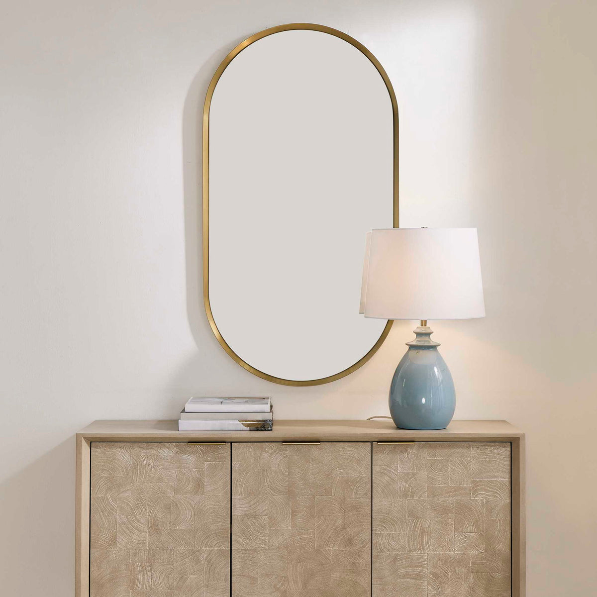 Torrado - Oval Mirror - Brass