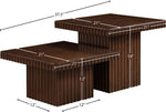 Spencer - Oak Veneer 2 Piece Coffee Table