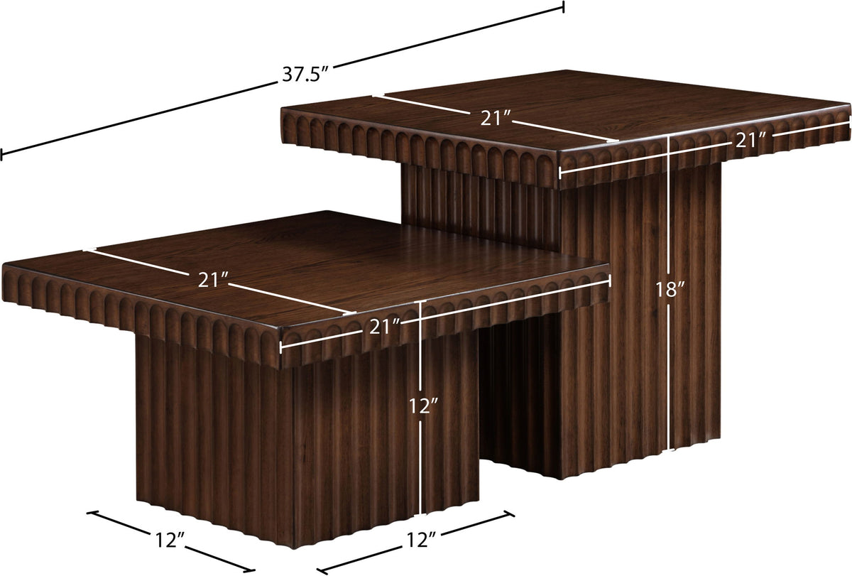Spencer - Oak Veneer 2 Piece Coffee Table
