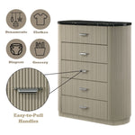 Travonte - Chest - Gray / Beige