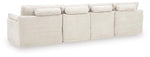 Fannin - 4-Piece Sectional With Ottoman - Ivory