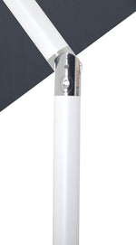 Fiji - Aluminum Patio Umbrella With Round Black And White Base