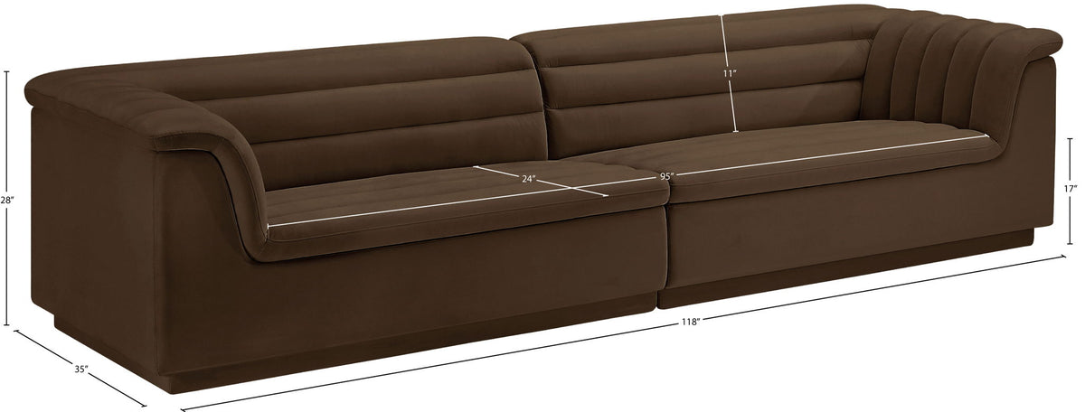 Cascade - Velvet Modular Sofa
