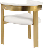 Romeo - Faux Leather Dining Chair With Gold Base (Set of 2)
