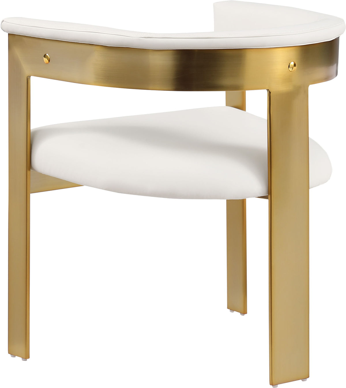 Romeo - Faux Leather Dining Chair With Gold Base (Set of 2)