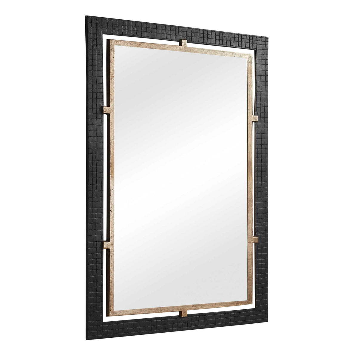 Guerra - Mirror - Walnut & Brass
